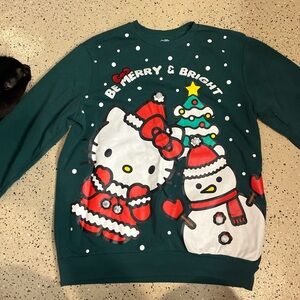 Hello Kitty green Polka Dot Sweater